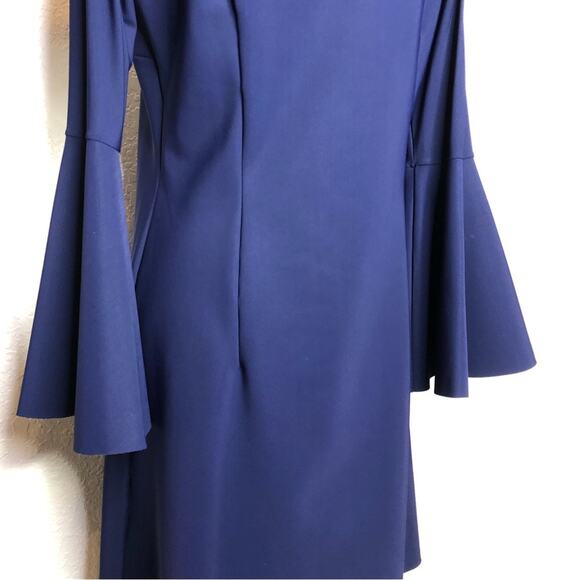 Chiara Boni dark blue oversized bell sleeve boatneck dress size 48 or Large - Picture 8 of 15